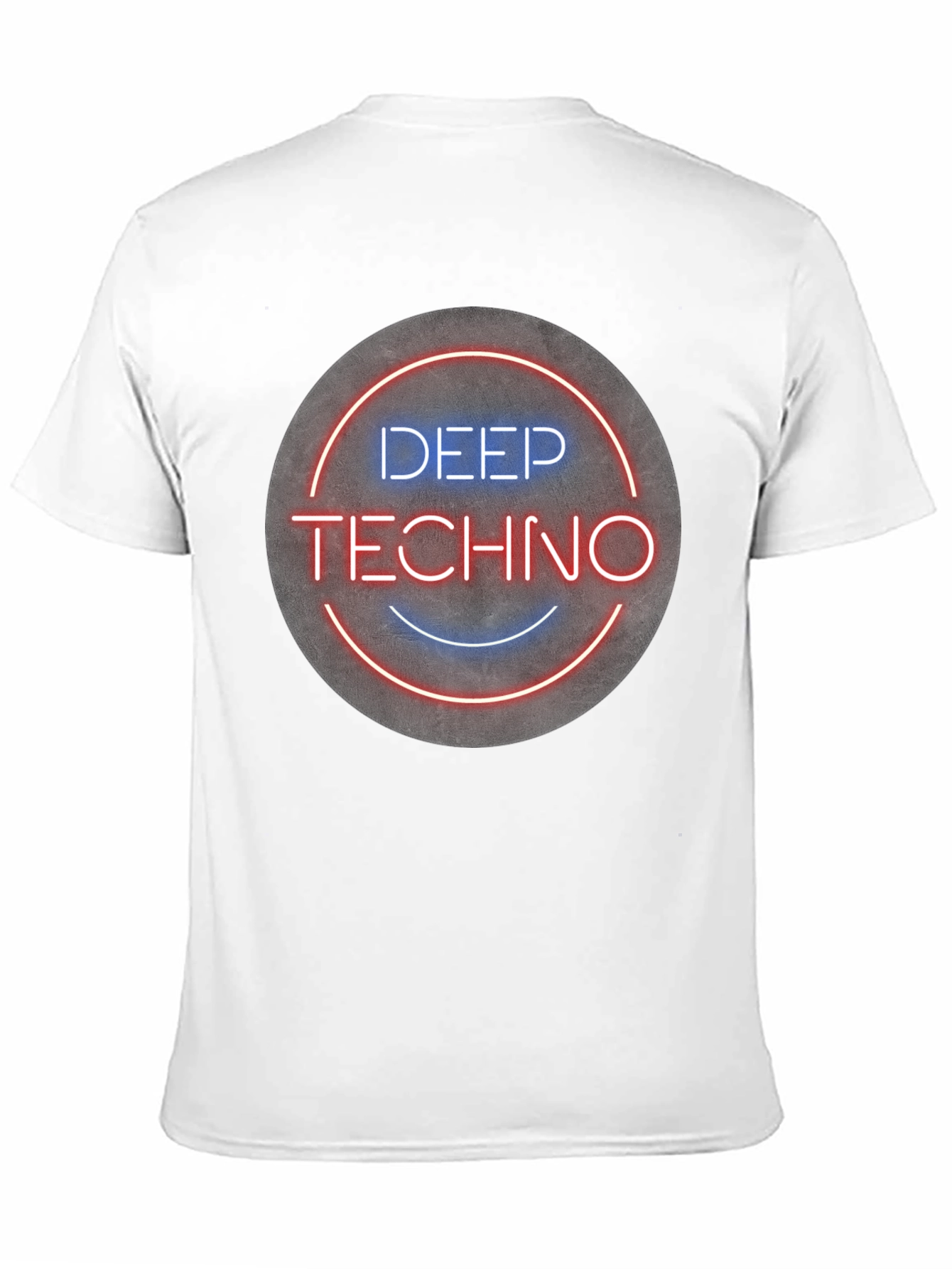 Deep Techno T-Shirt - Neon Circle Graphic Tee
