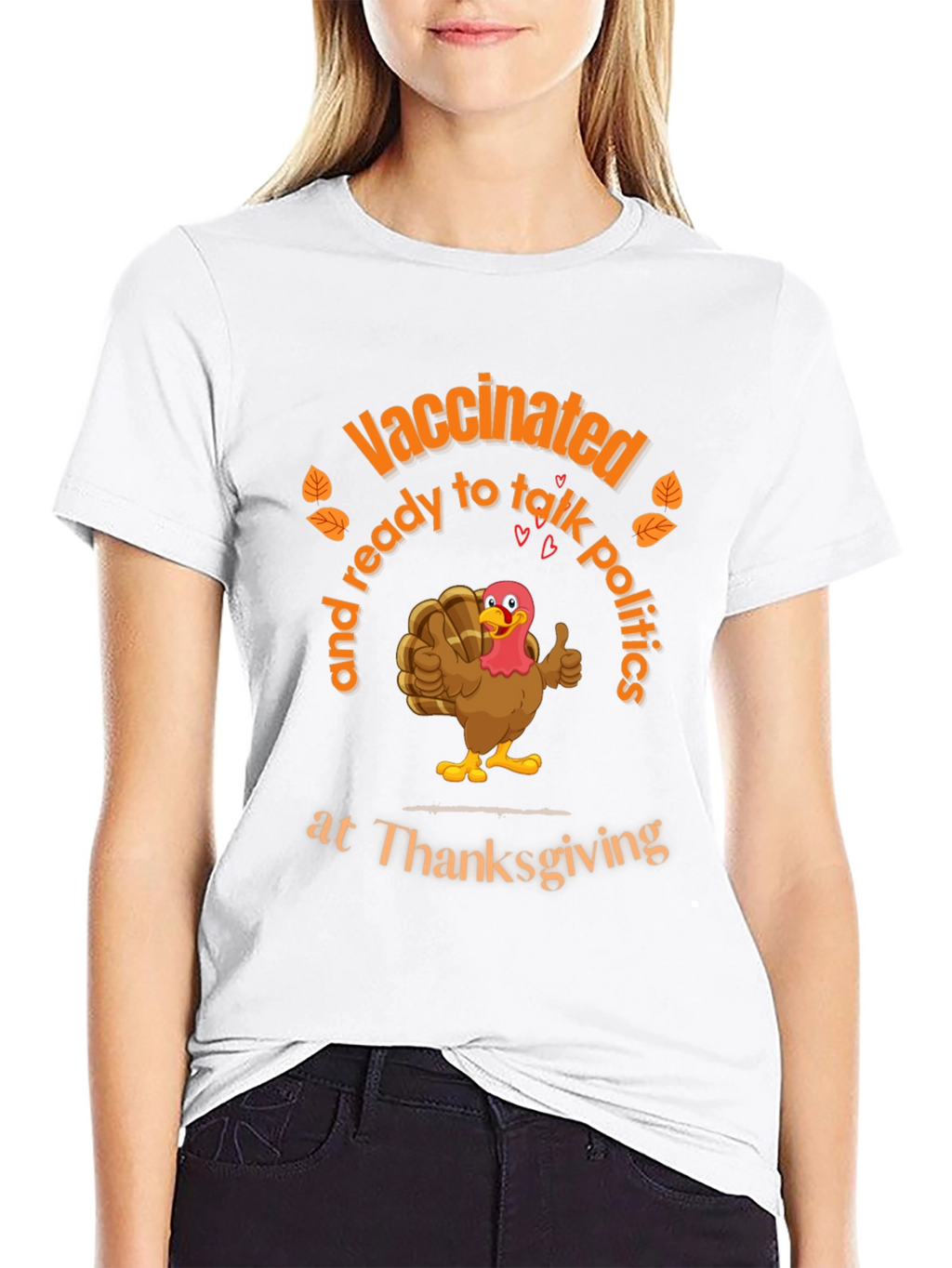 Vaccinated Thanksgiving Turkey T-Shirt