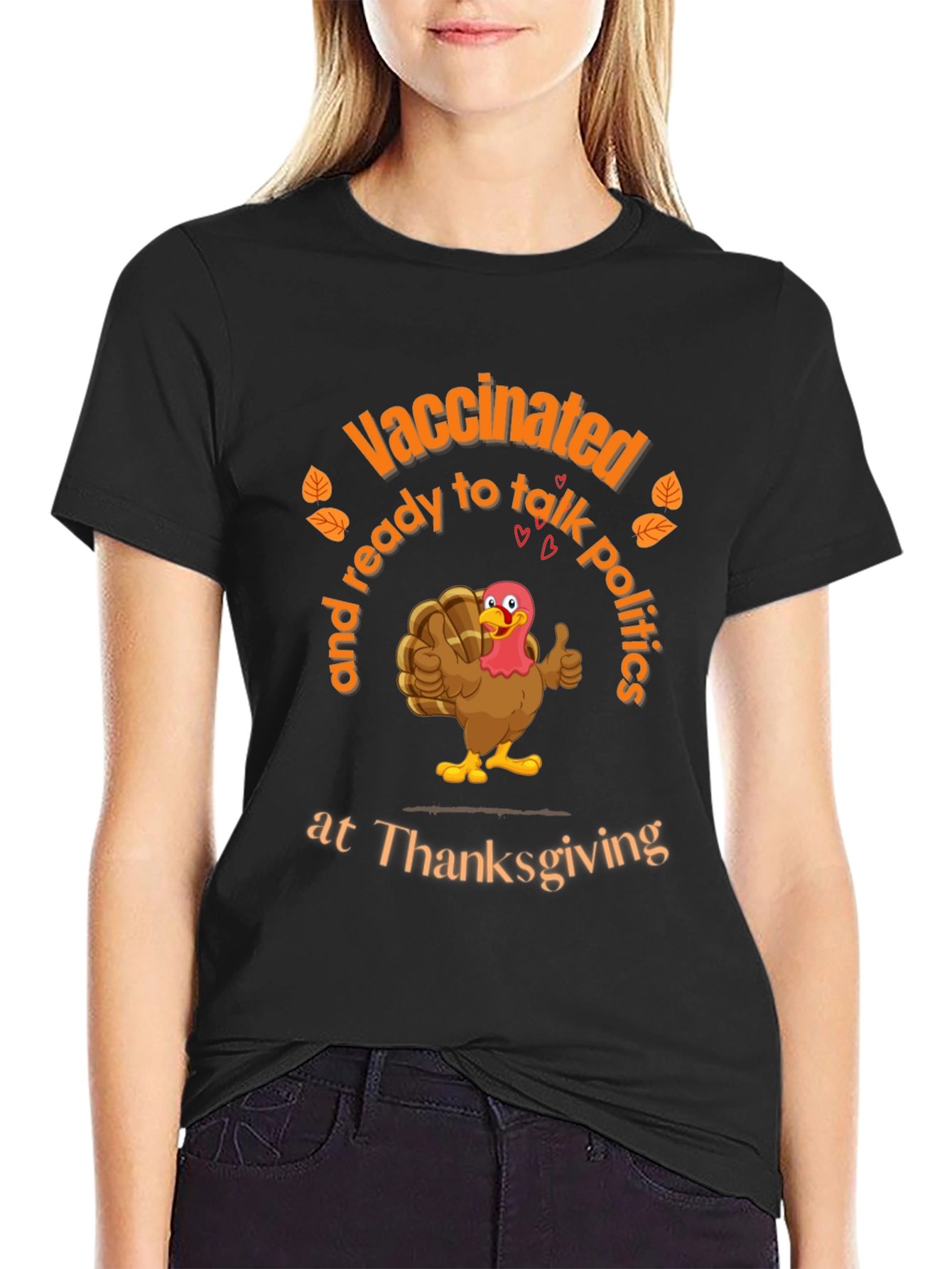 Vaccinated Thanksgiving Turkey T-Shirt