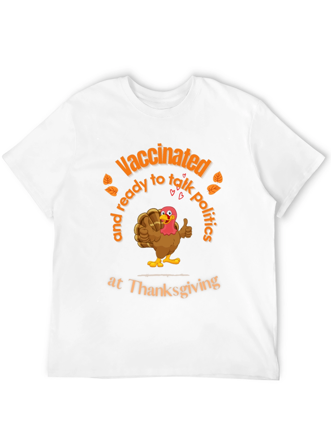 Vaccinated Thanksgiving Turkey T-Shirt