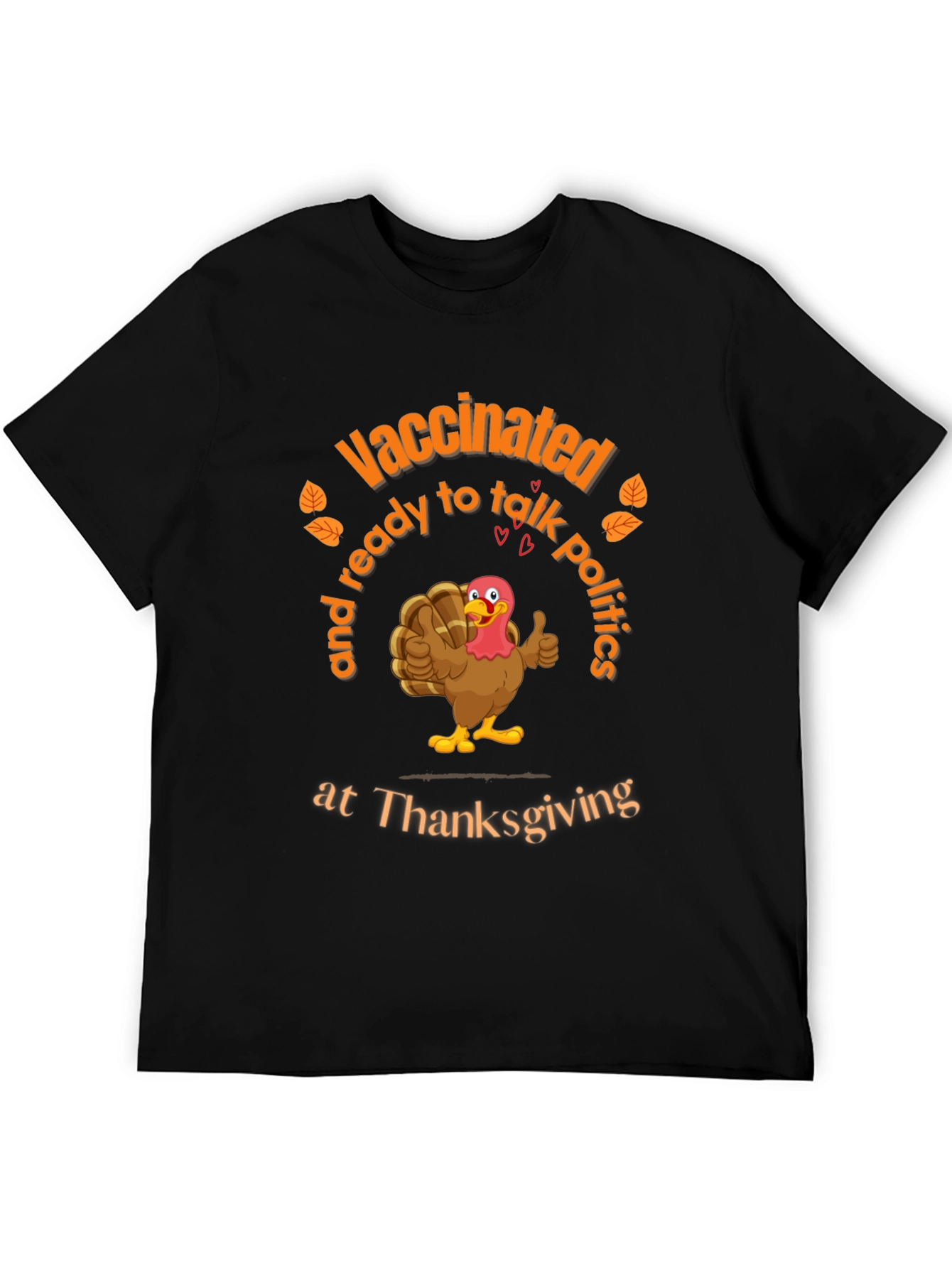 Vaccinated Thanksgiving Turkey T-Shirt