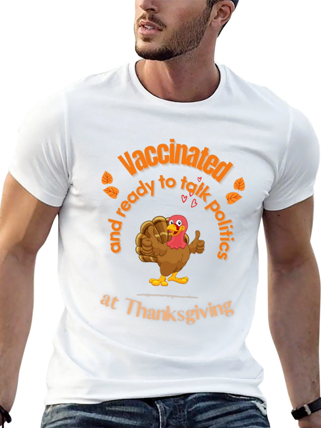 Vaccinated Thanksgiving Turkey T-Shirt