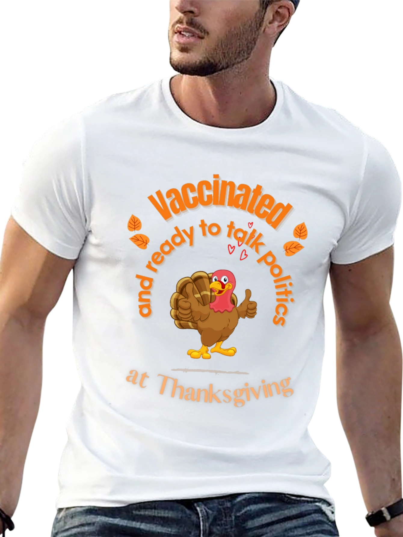 Vaccinated Thanksgiving Turkey T-Shirt
