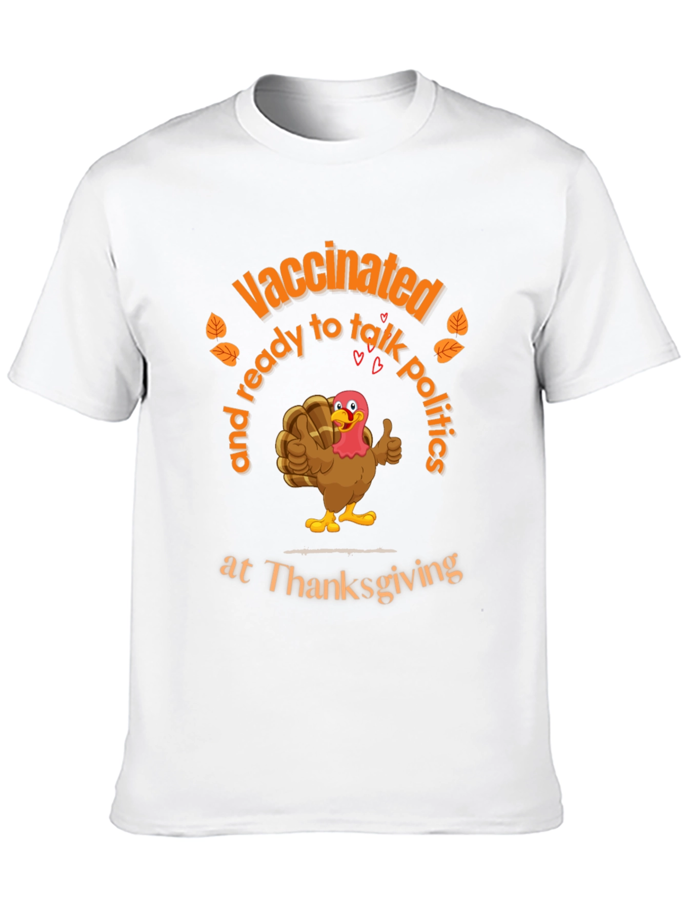 Vaccinated Thanksgiving Turkey T-Shirt
