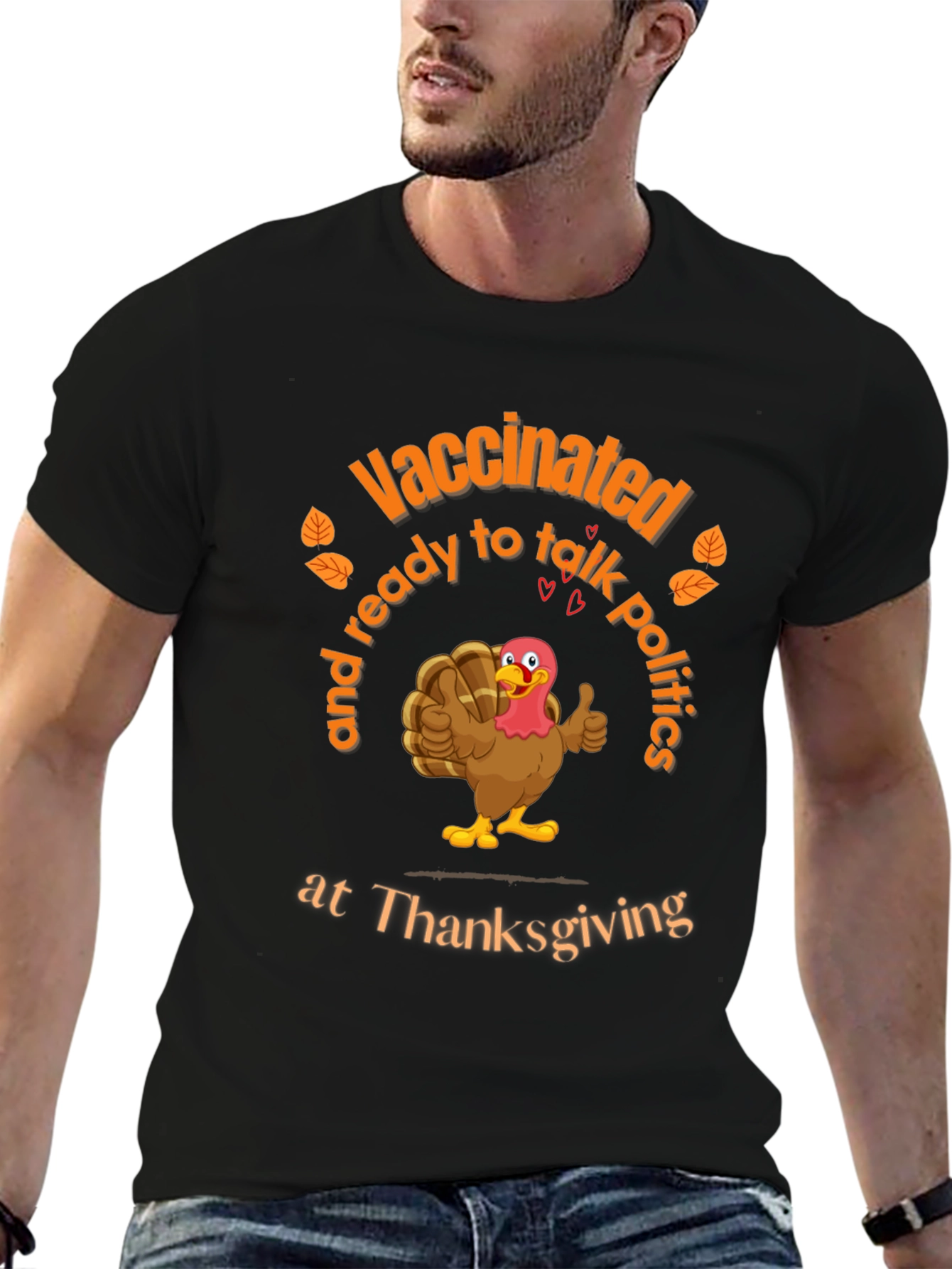 Vaccinated Thanksgiving Turkey T-Shirt