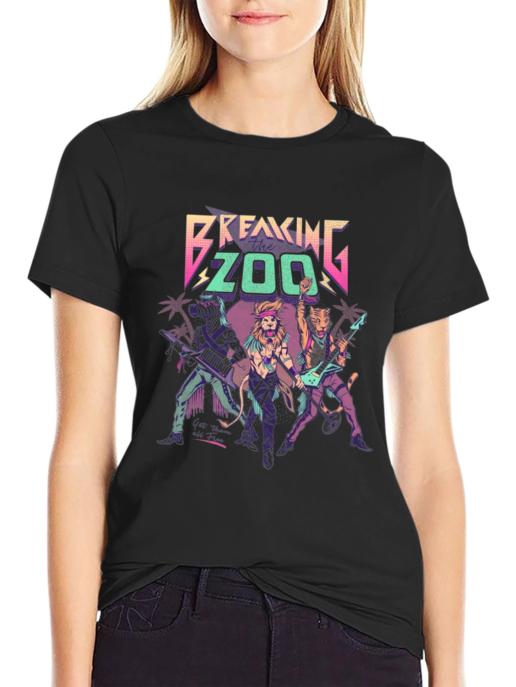 Breaking Zoo Black T-Shirt