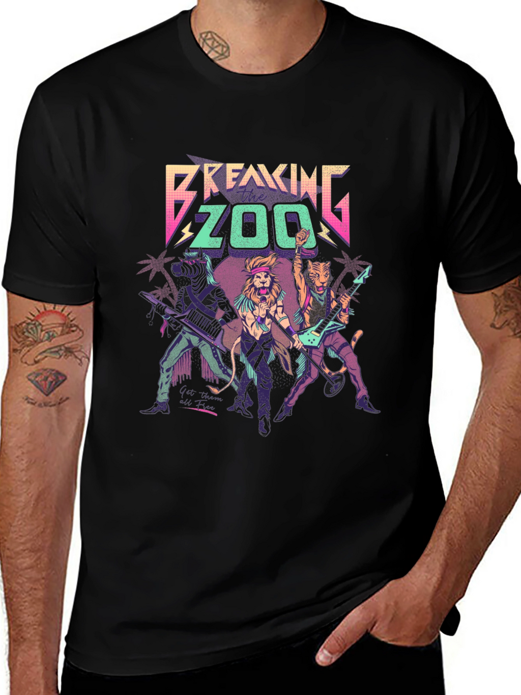 Breaking Zoo Black T-Shirt