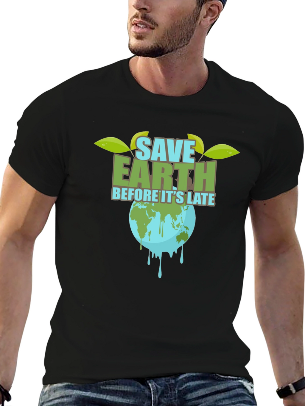 Save Earth Graphic Tee - Environmental Awareness T-Shirt