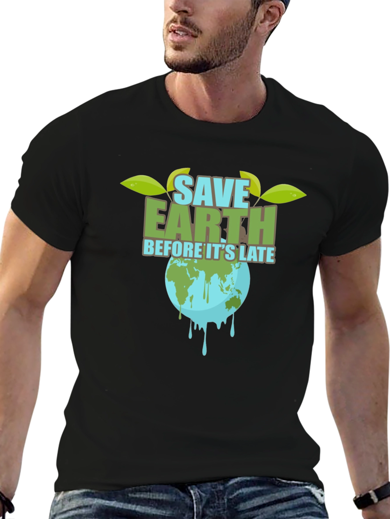 Save Earth Graphic Tee - Environmental Awareness T-Shirt