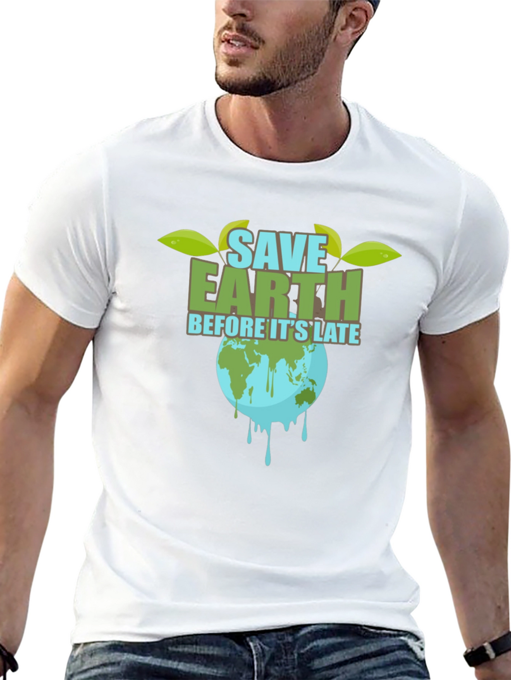 Save Earth Graphic Tee - Environmental Awareness T-Shirt