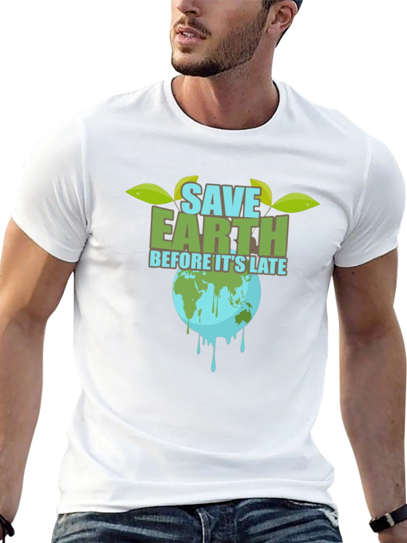 Save Earth Graphic Tee - Environmental Awareness T-Shirt
