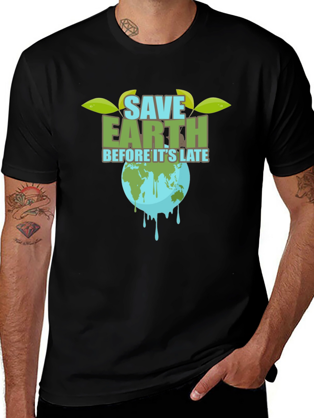 Save Earth Graphic Tee - Environmental Awareness T-Shirt