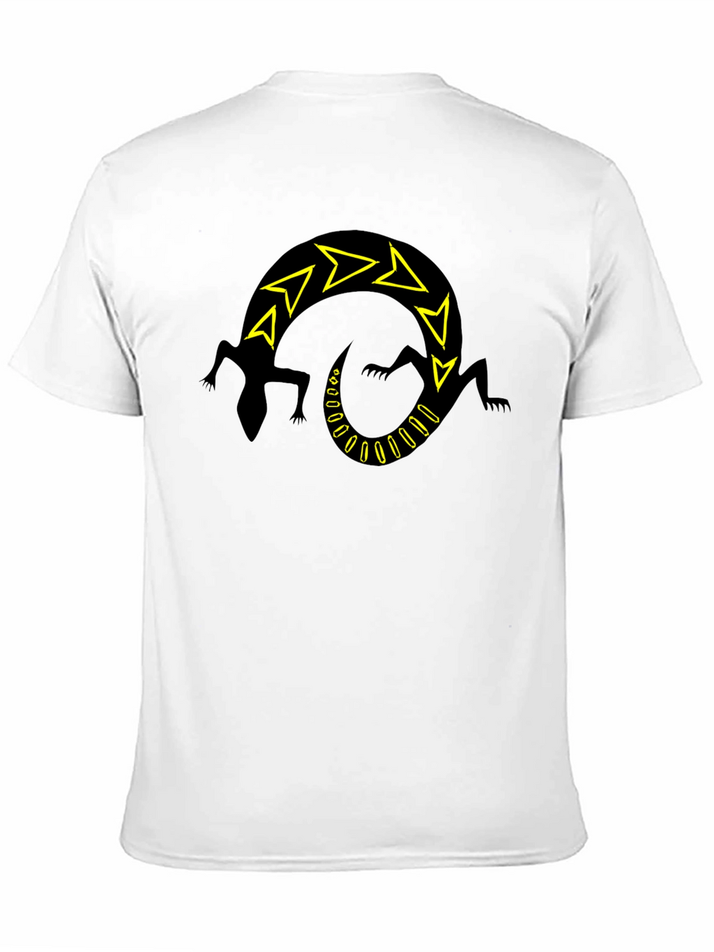 Black Lizard Arrow Design T-Shirt