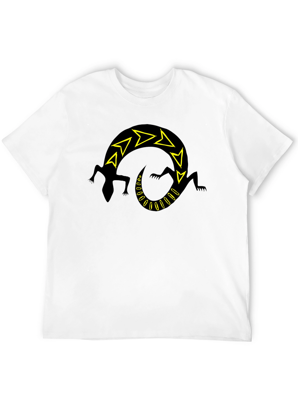 Black Lizard Arrow Design T-Shirt