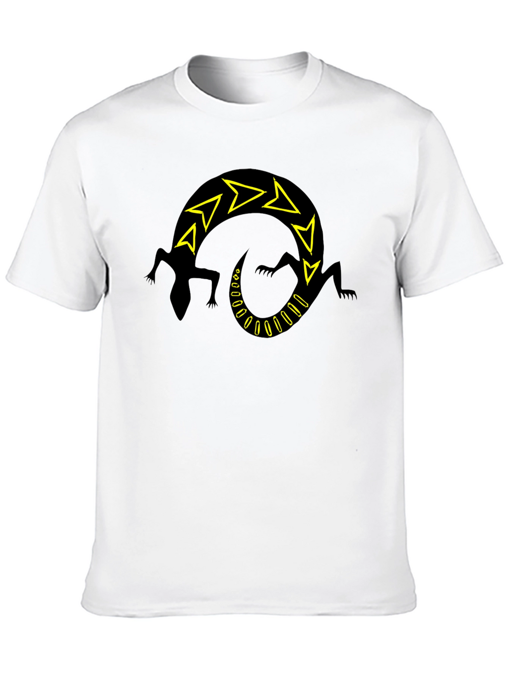 Black Lizard Arrow Design T-Shirt