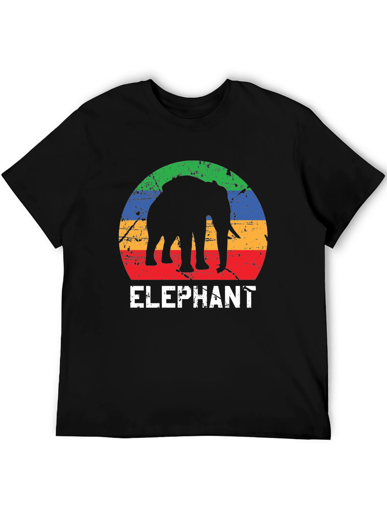 Elephant Silhouette Graphic T-Shirt