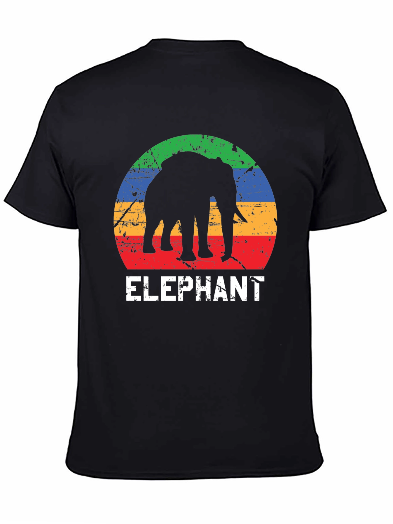 Elephant Silhouette Graphic T-Shirt
