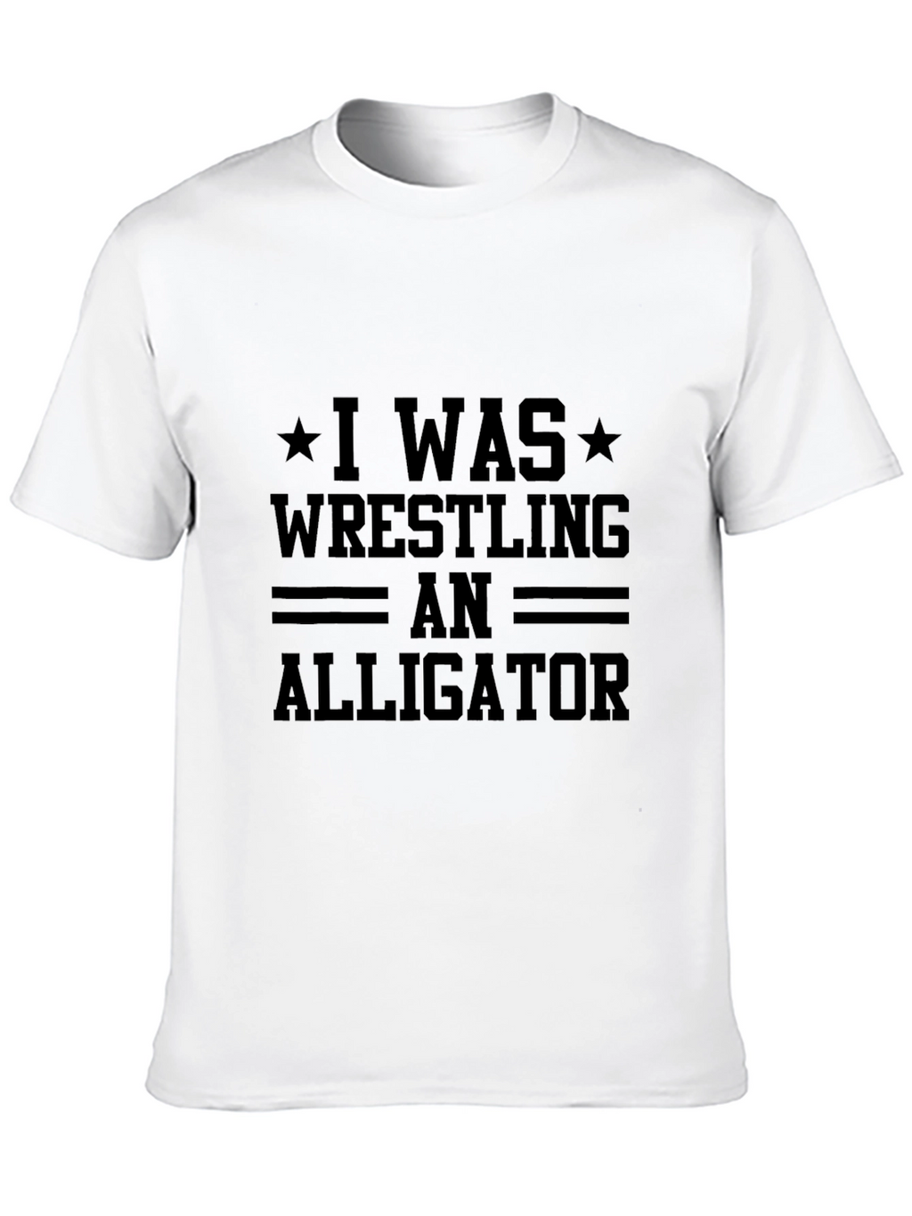 Wrestling Alligator Graphic Tee - Black T-Shirt