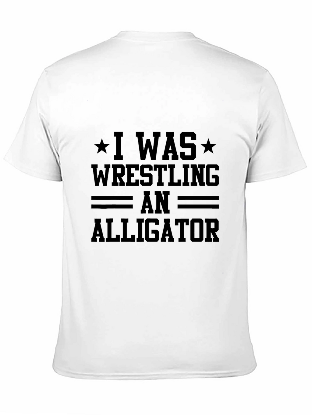 Wrestling Alligator Graphic Tee - Black T-Shirt