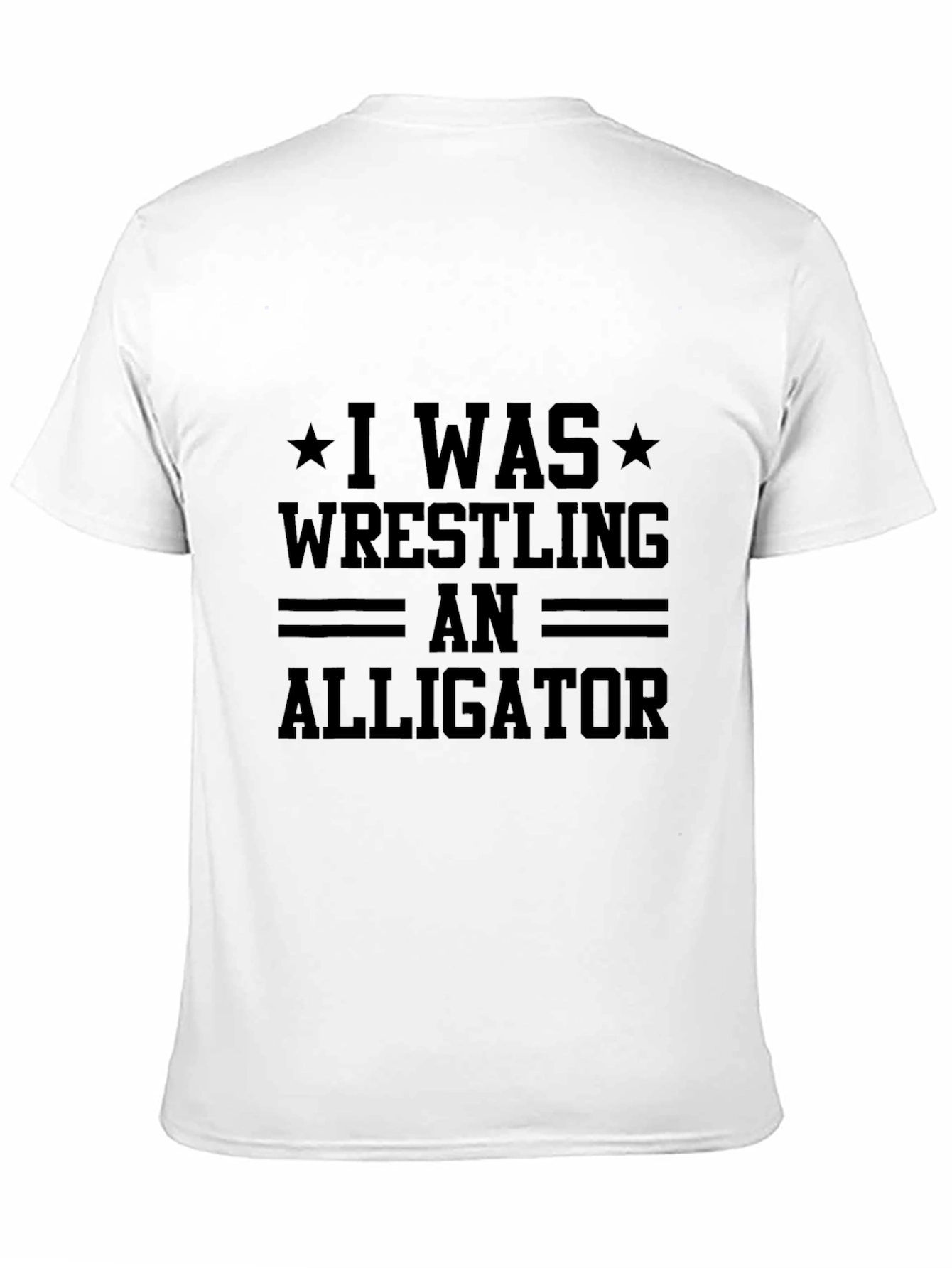 Wrestling Alligator Graphic Tee - Black T-Shirt