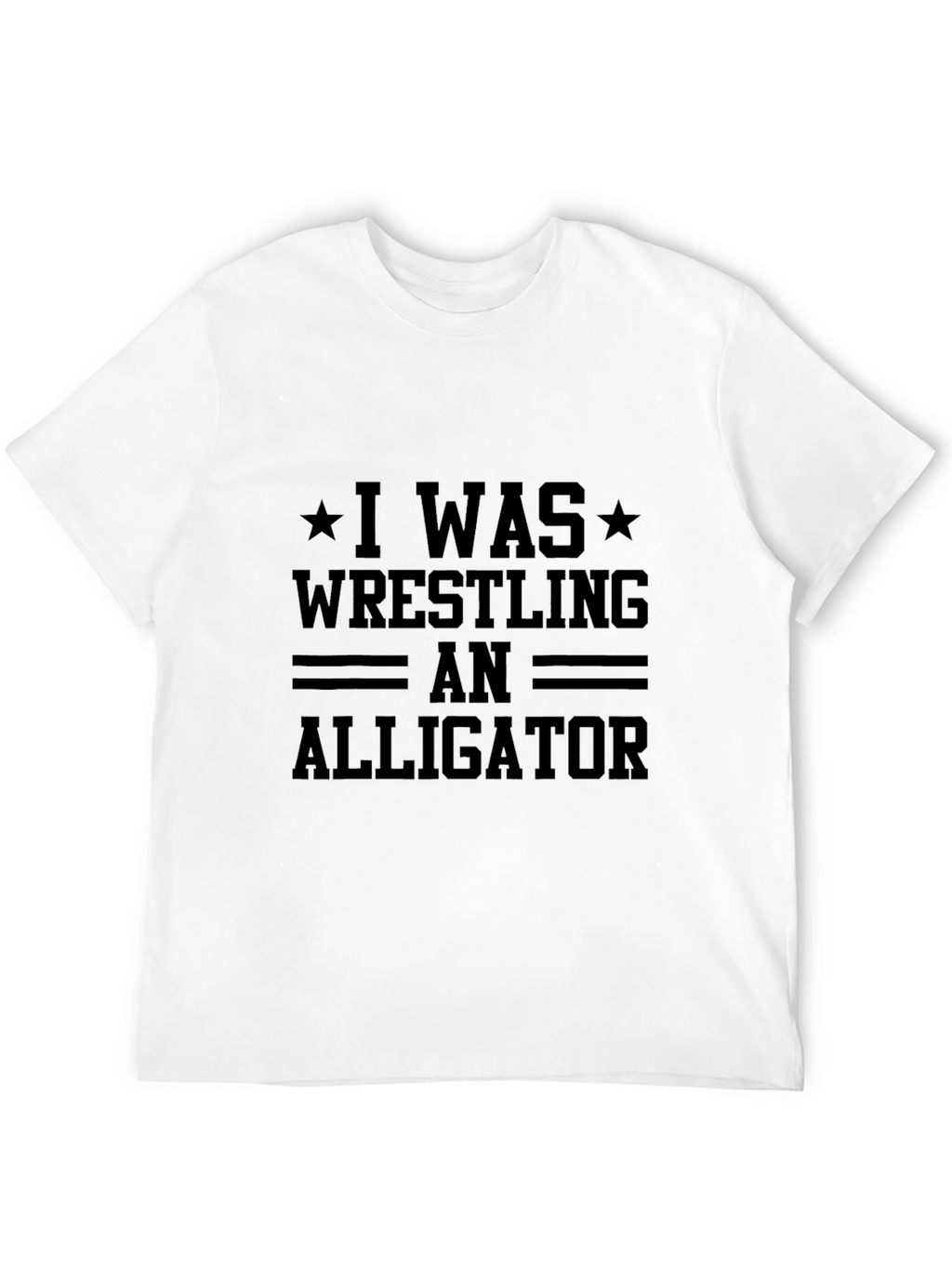 Wrestling Alligator Graphic Tee - Black T-Shirt