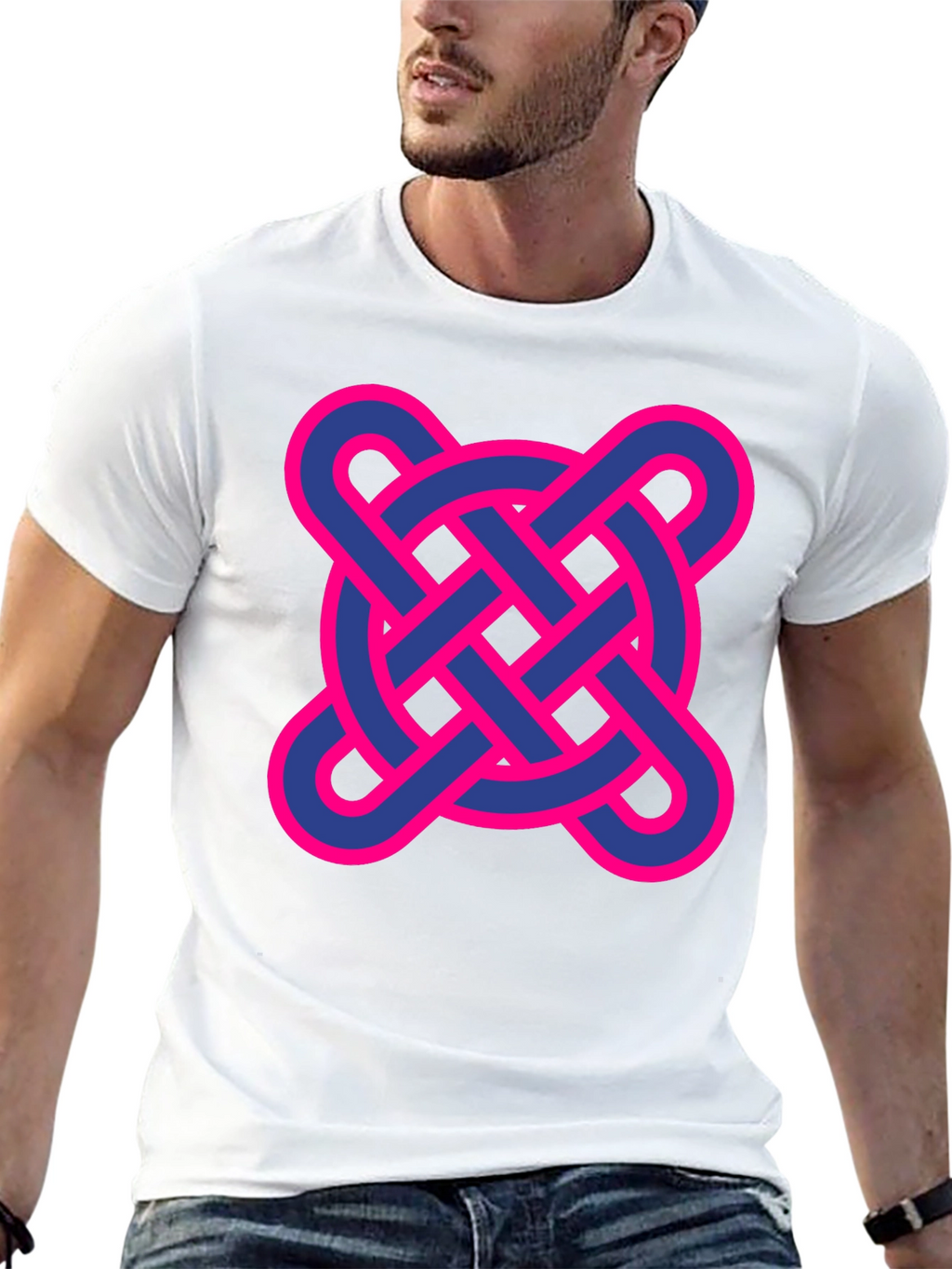 Adinkra Symbol Graphic T-Shirt - Black