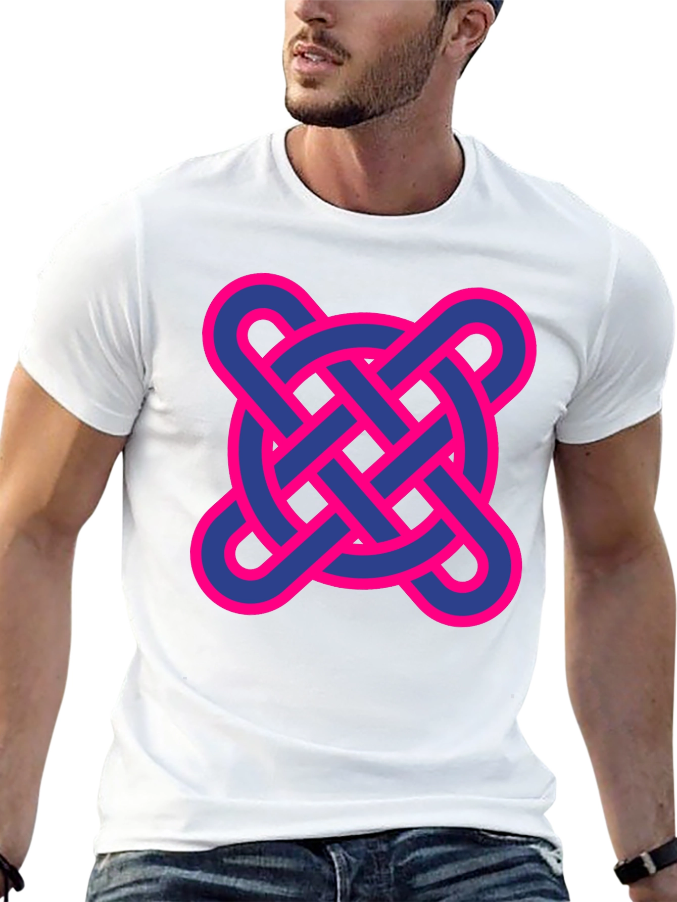 Adinkra Symbol Graphic T-Shirt - Black