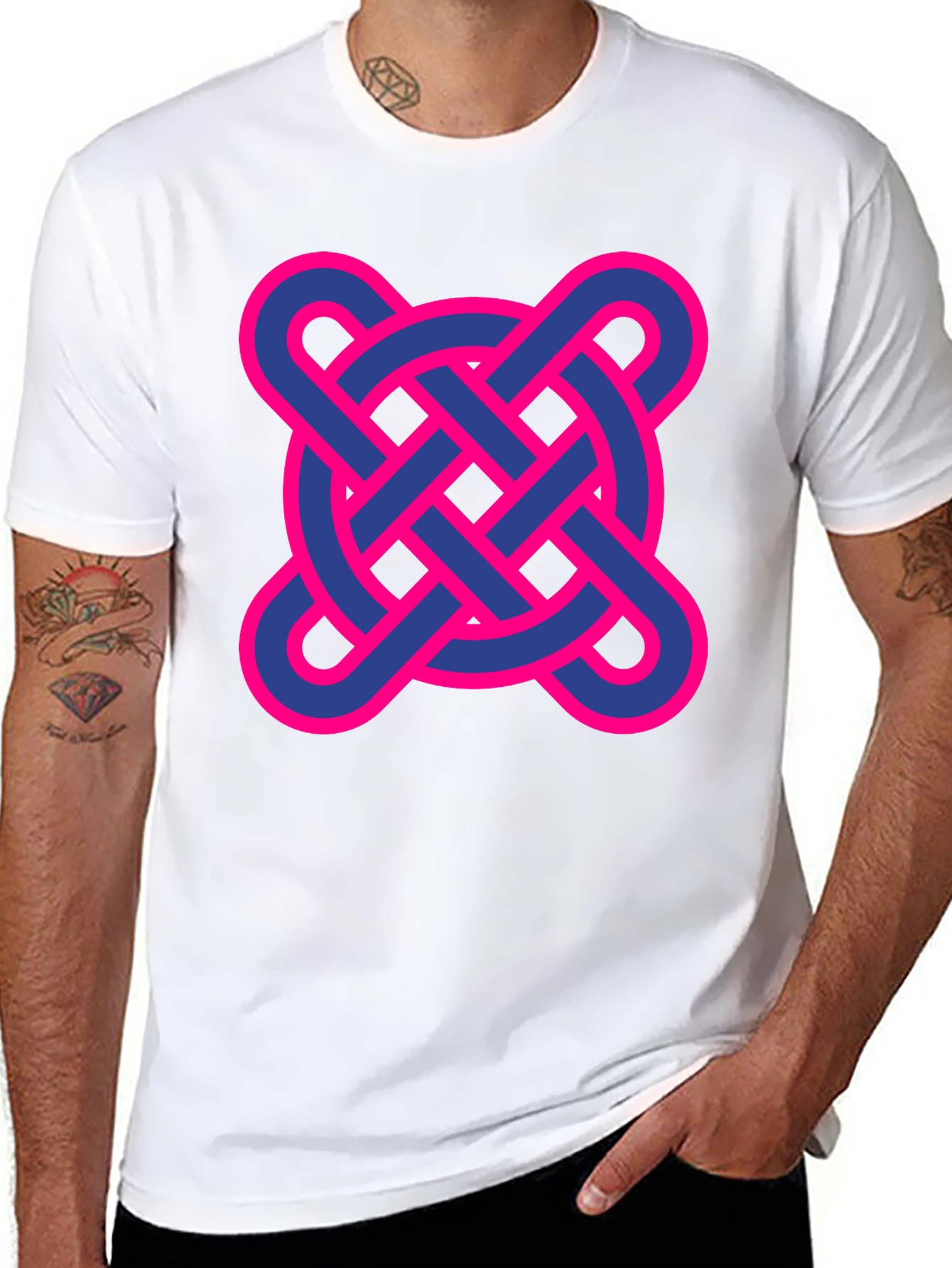 Adinkra Symbol Graphic T-Shirt - Black
