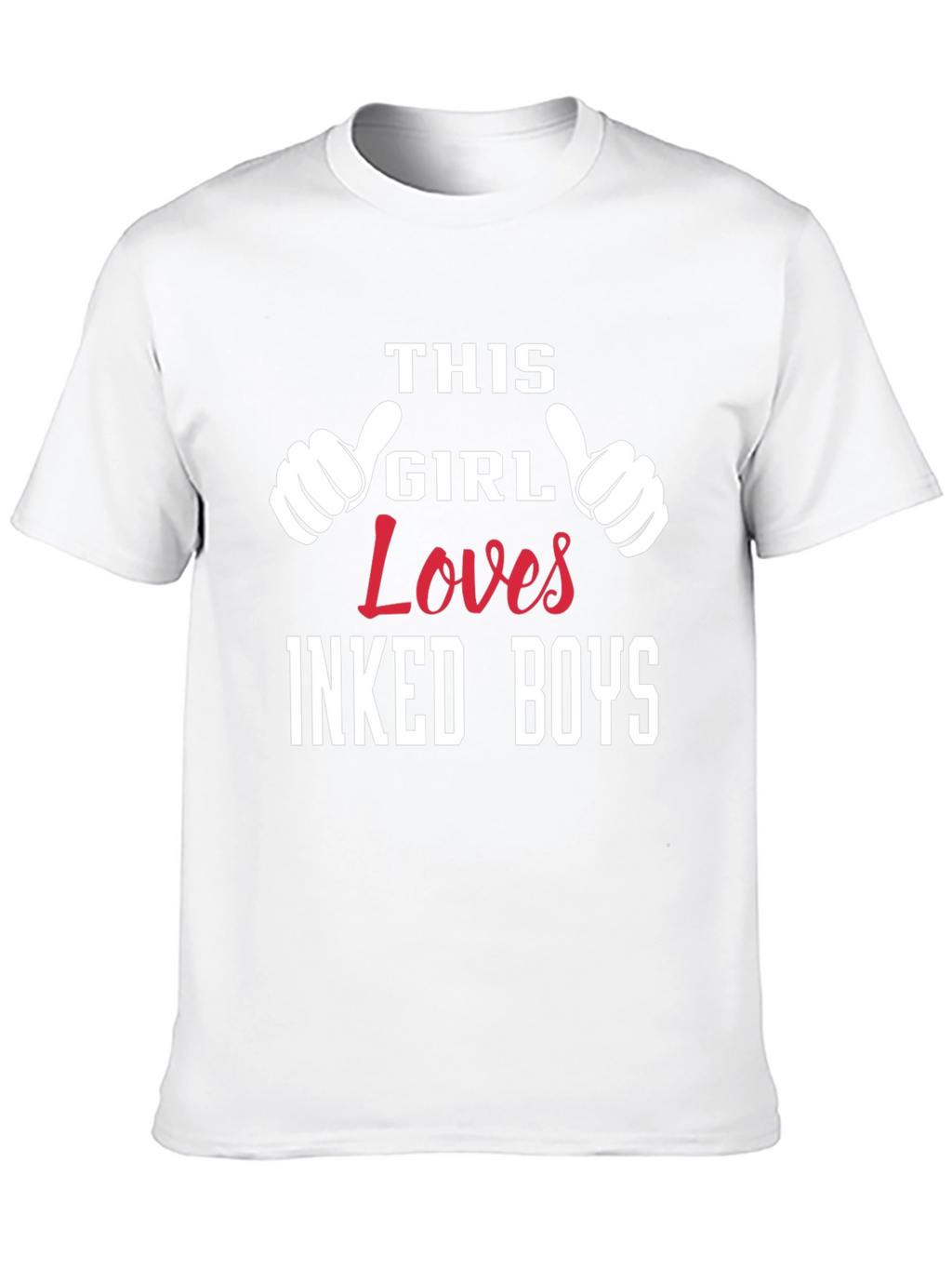 This Girl Loves Inked Boys Black T-Shirt