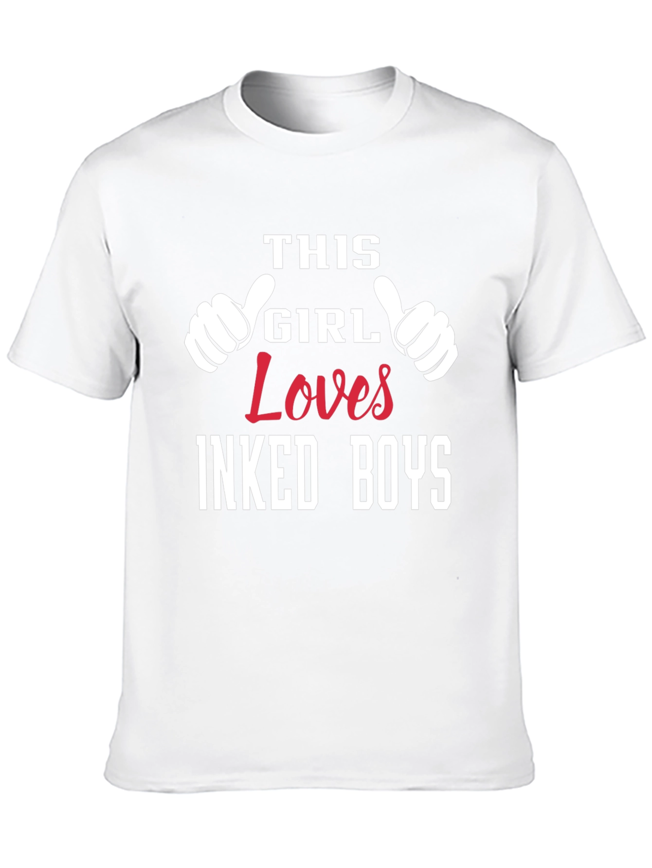 This Girl Loves Inked Boys Black T-Shirt