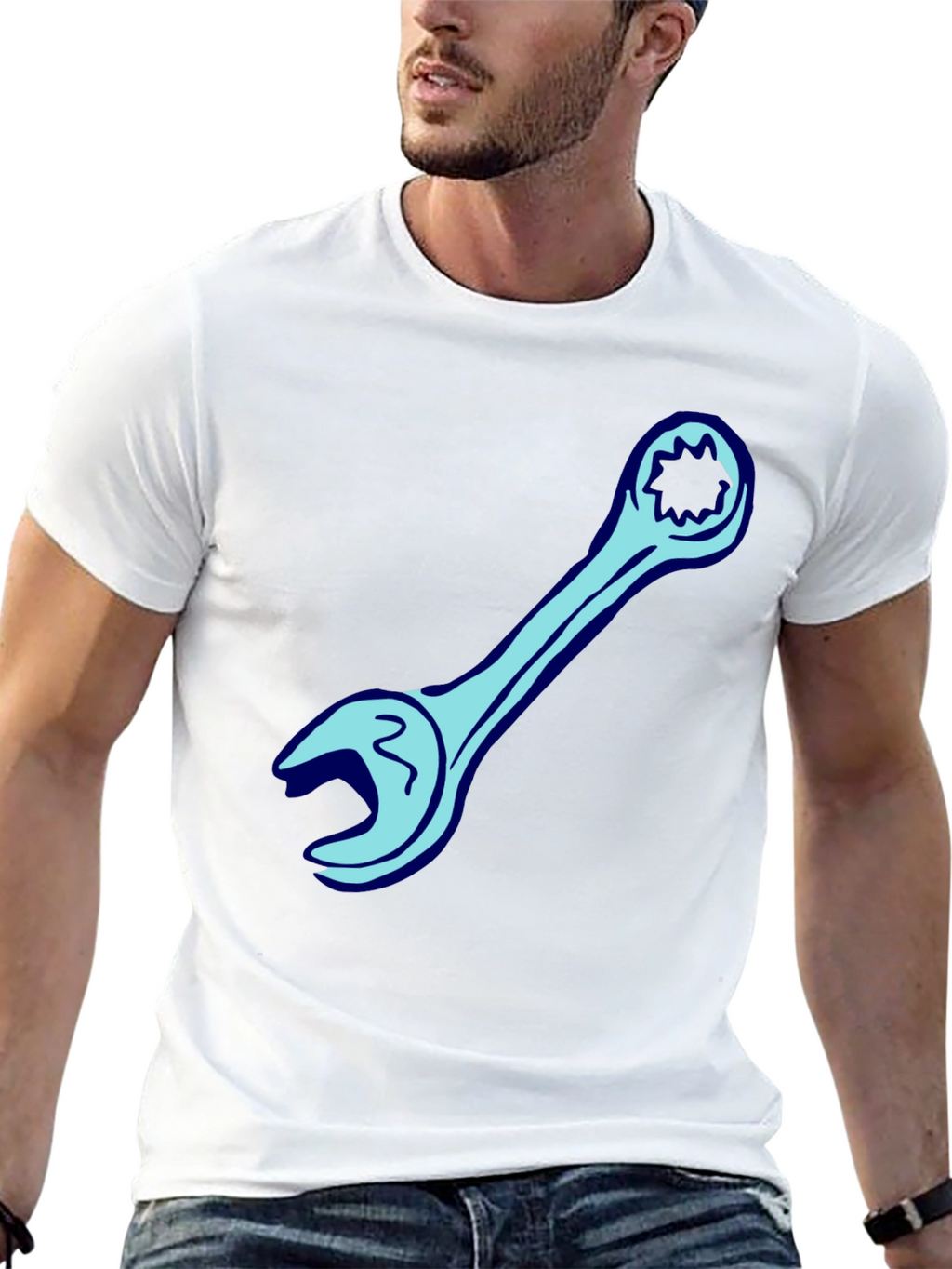 Wrench Graphic Tee - Cool Mechanic Shirt
