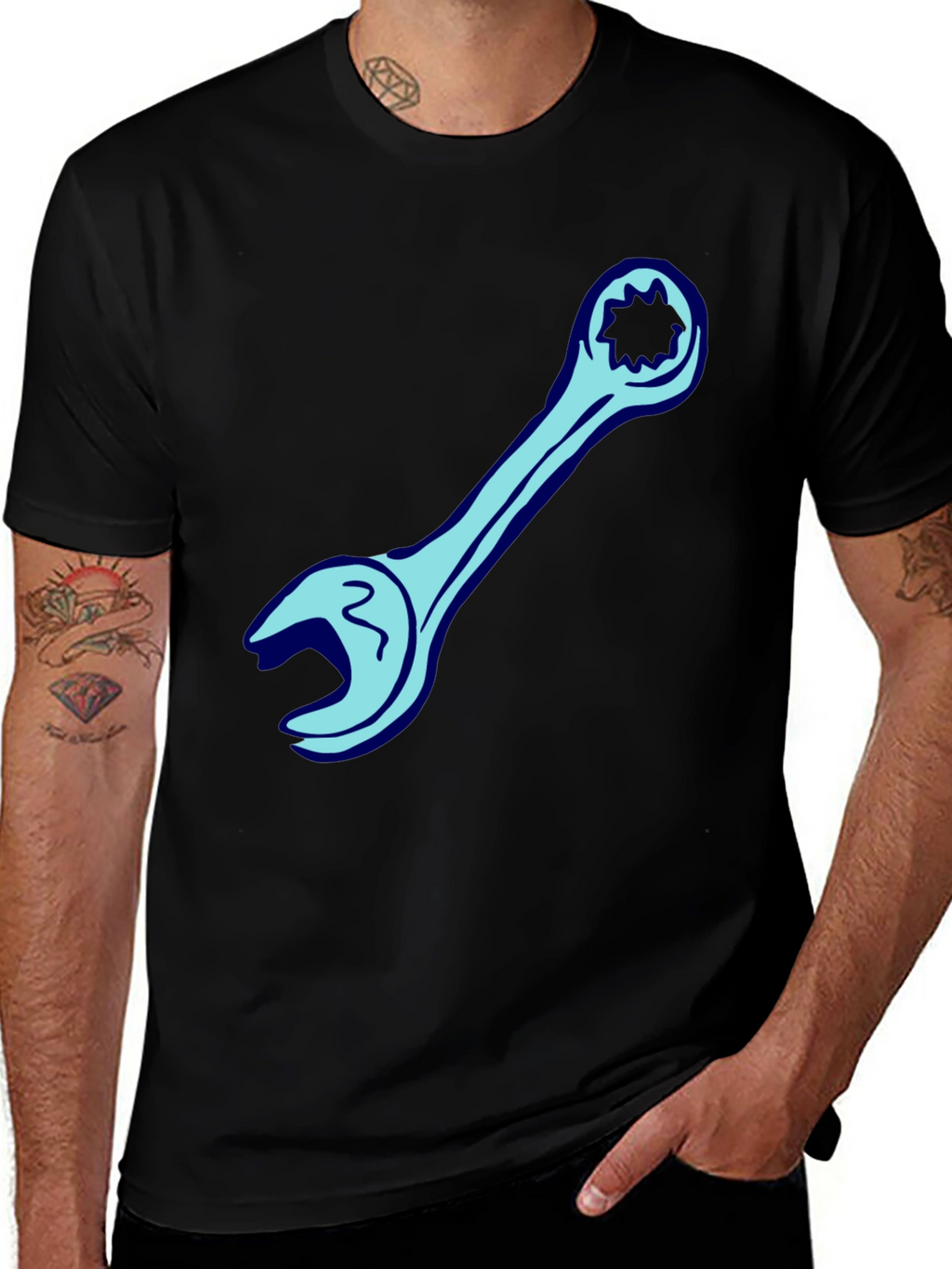 Wrench Graphic Tee - Cool Mechanic Shirt