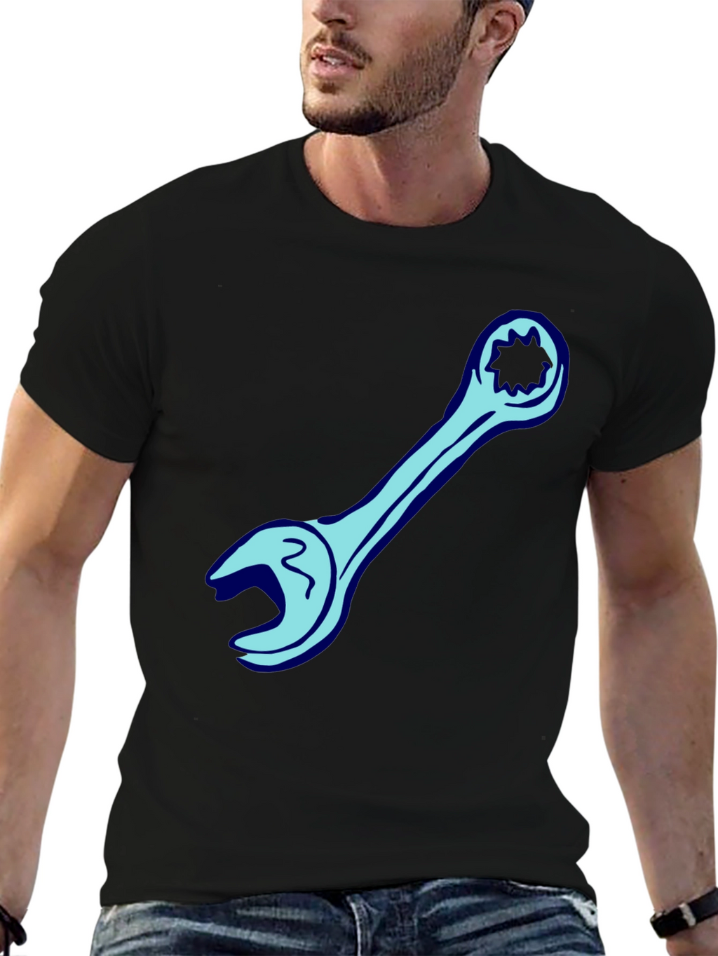 Wrench Graphic Tee - Cool Mechanic Shirt