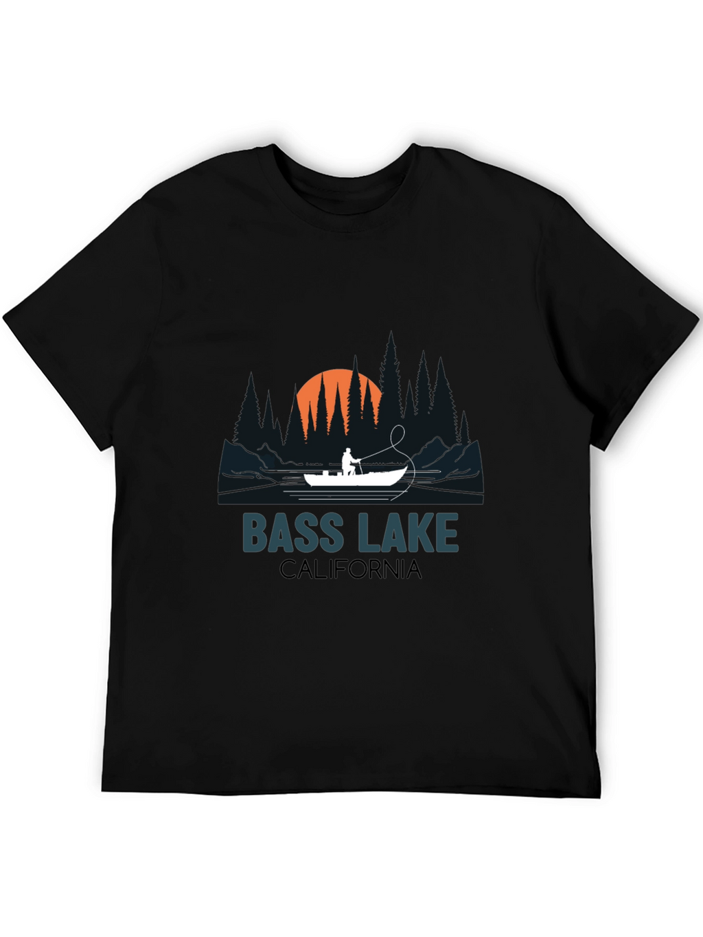 Bass Lake California Fishing T-Shirt
