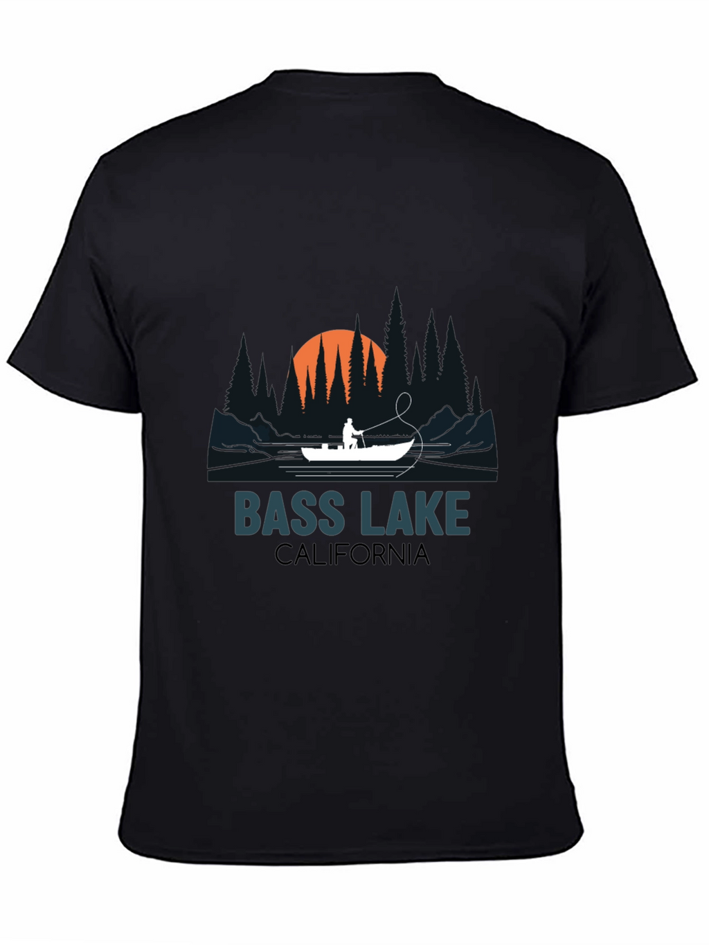 Bass Lake California Fishing T-Shirt
