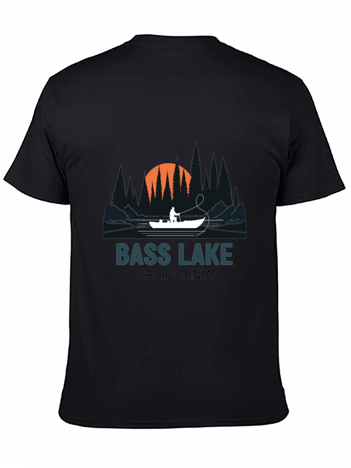Bass Lake California Fishing T-Shirt
