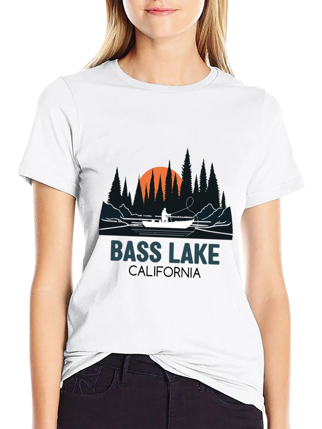 Bass Lake California Fishing T-Shirt