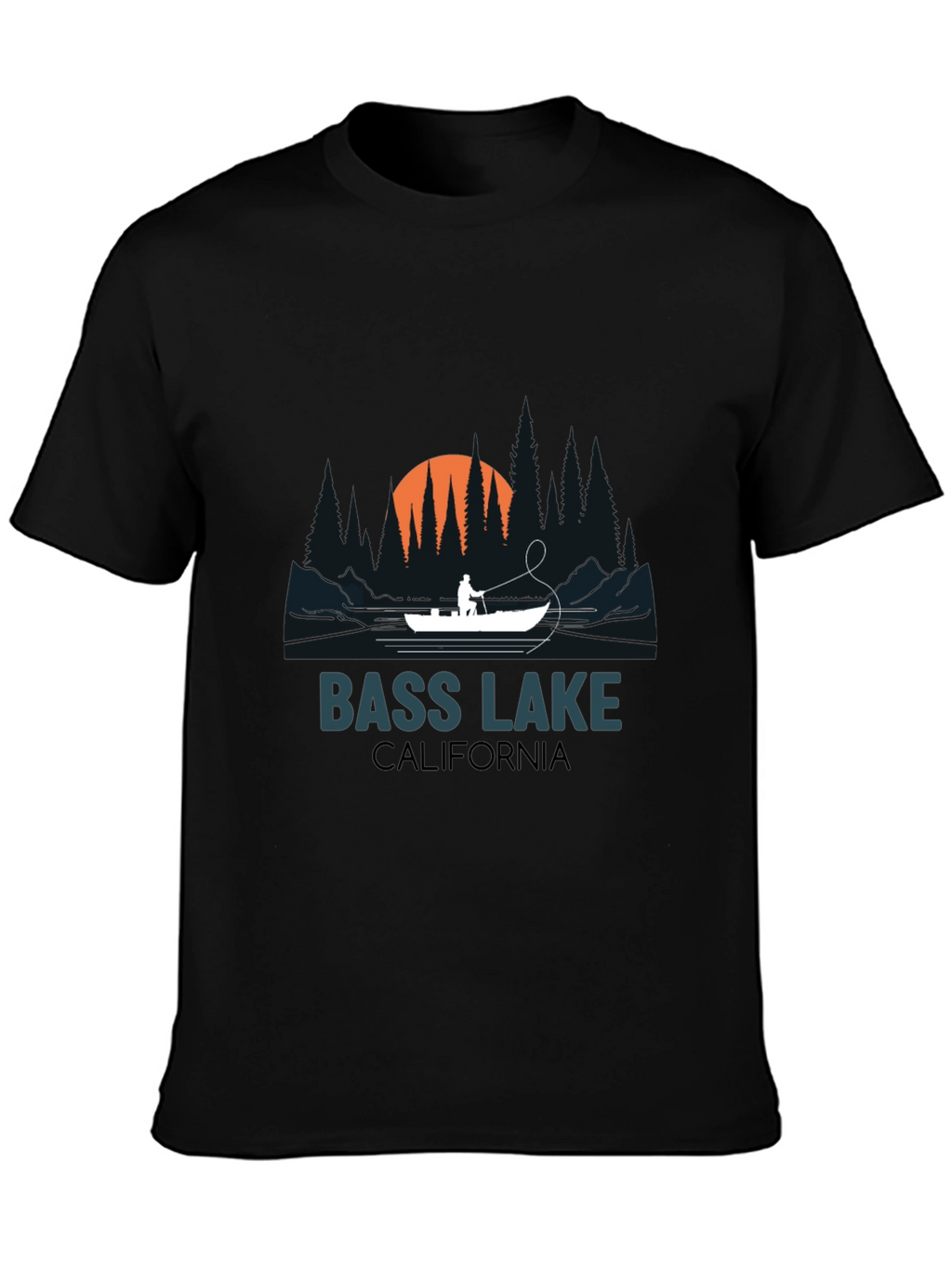 Bass Lake California Fishing T-Shirt