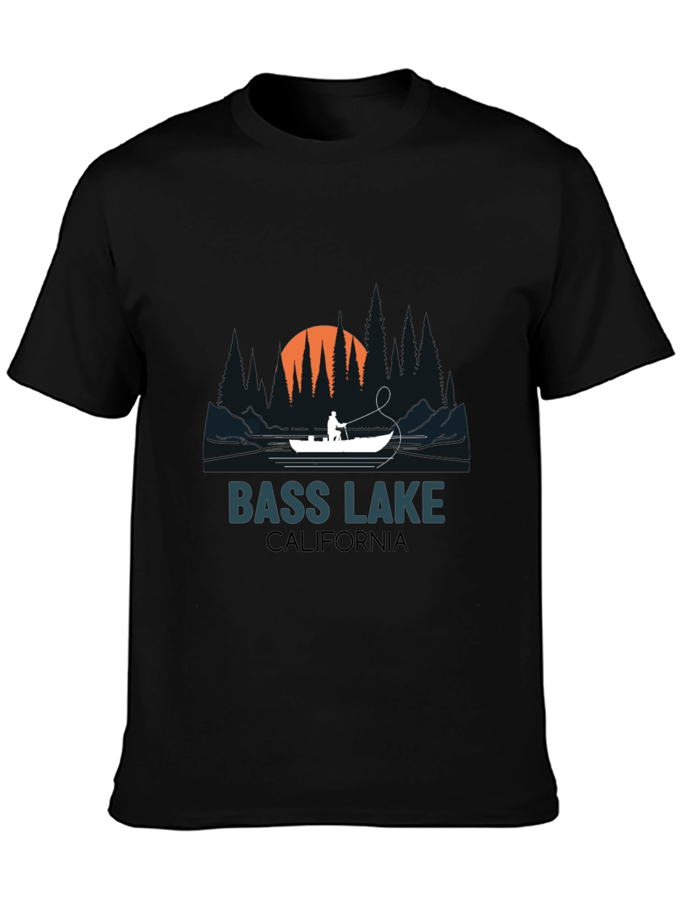 Bass Lake California Fishing T-Shirt