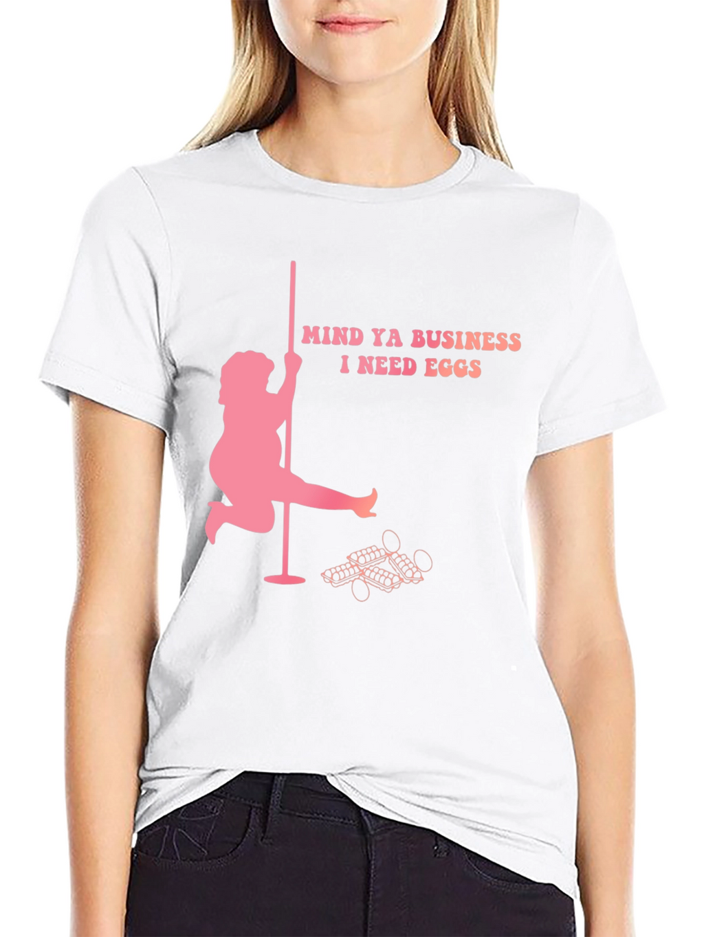 Mind Ya Business I Need Eggs Graphic T-Shirt