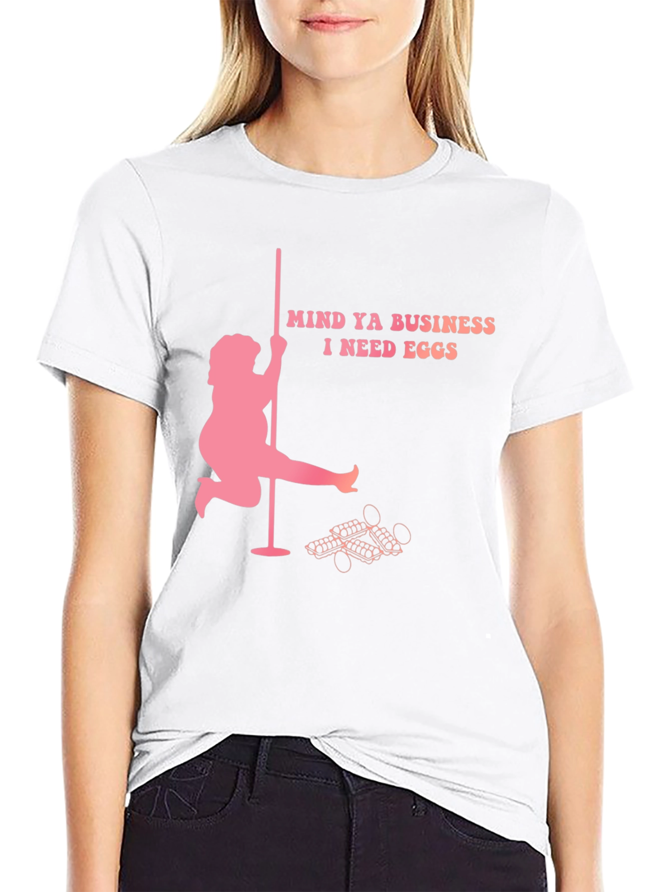 Mind Ya Business I Need Eggs Graphic T-Shirt