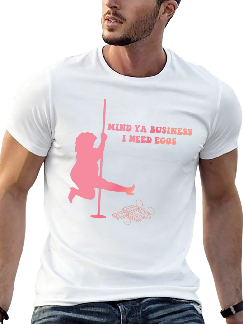Mind Ya Business I Need Eggs Graphic T-Shirt