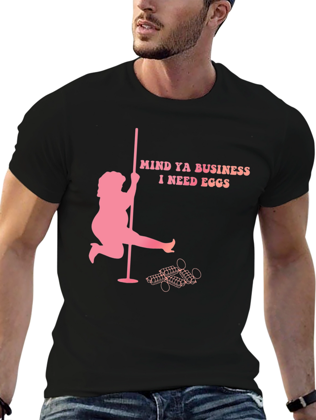 Mind Ya Business I Need Eggs Graphic T-Shirt