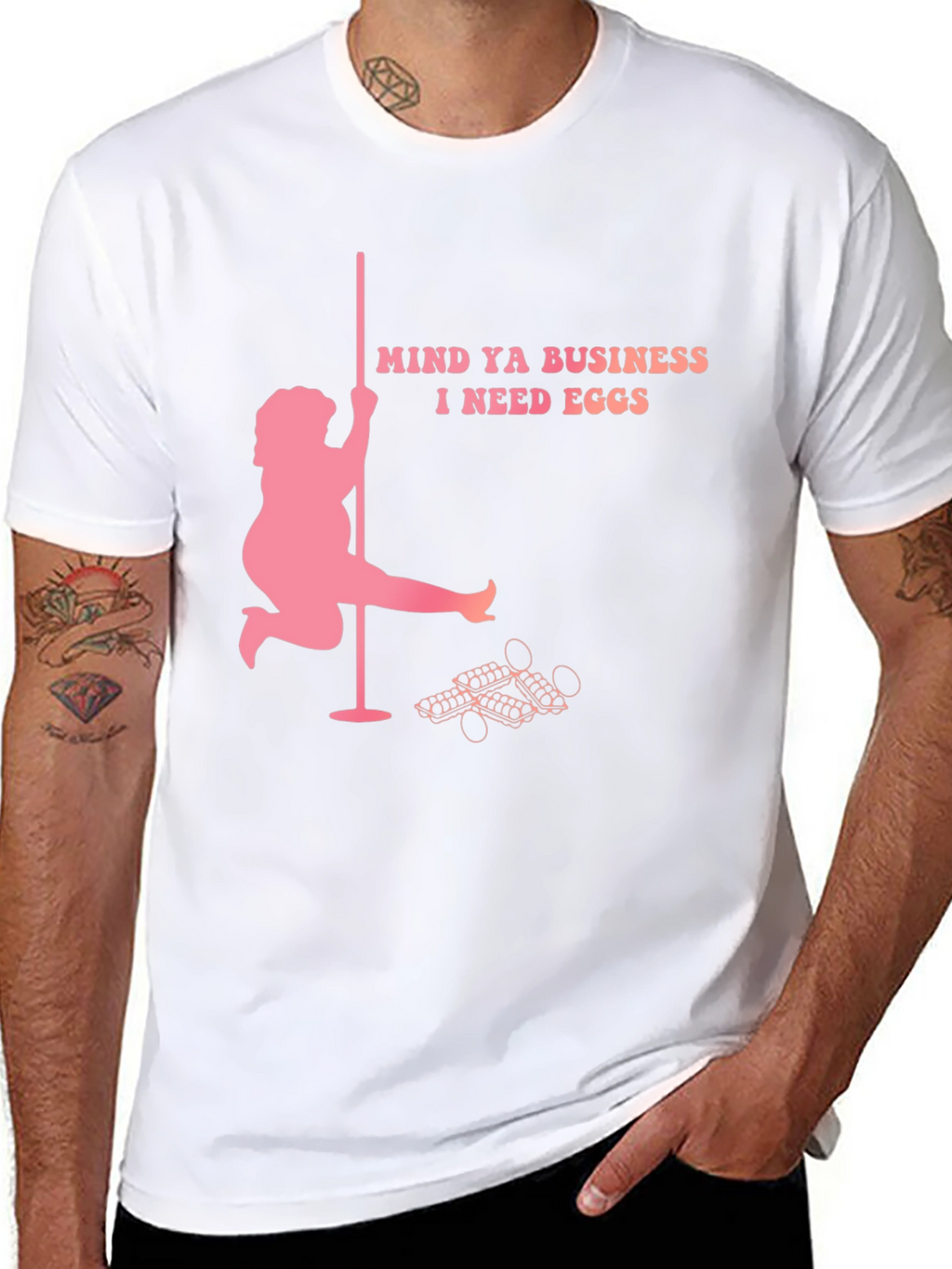 Mind Ya Business I Need Eggs Graphic T-Shirt