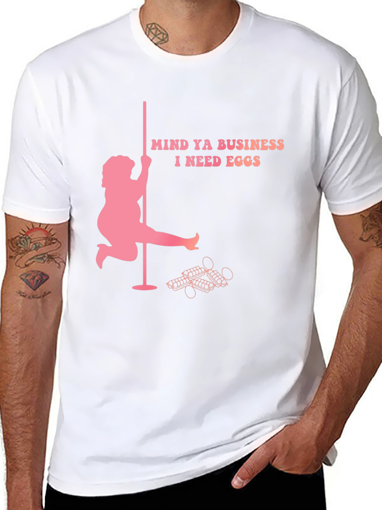 Mind Ya Business I Need Eggs Graphic T-Shirt