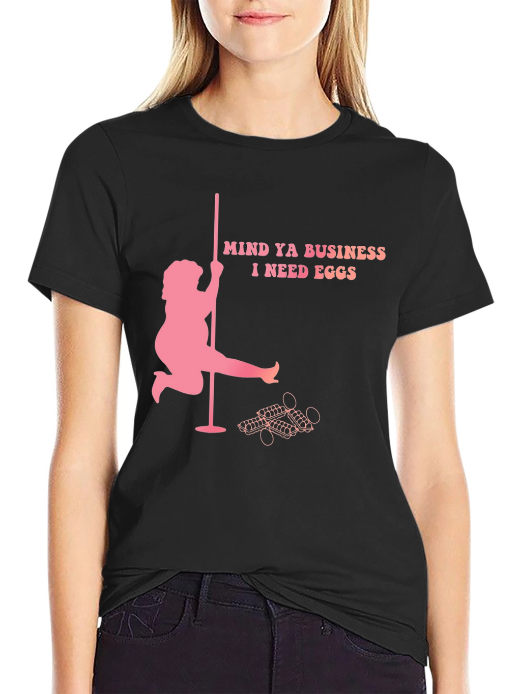 Mind Ya Business I Need Eggs Graphic T-Shirt