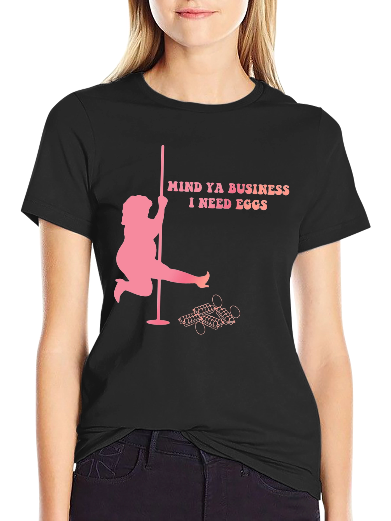 Mind Ya Business I Need Eggs Graphic T-Shirt