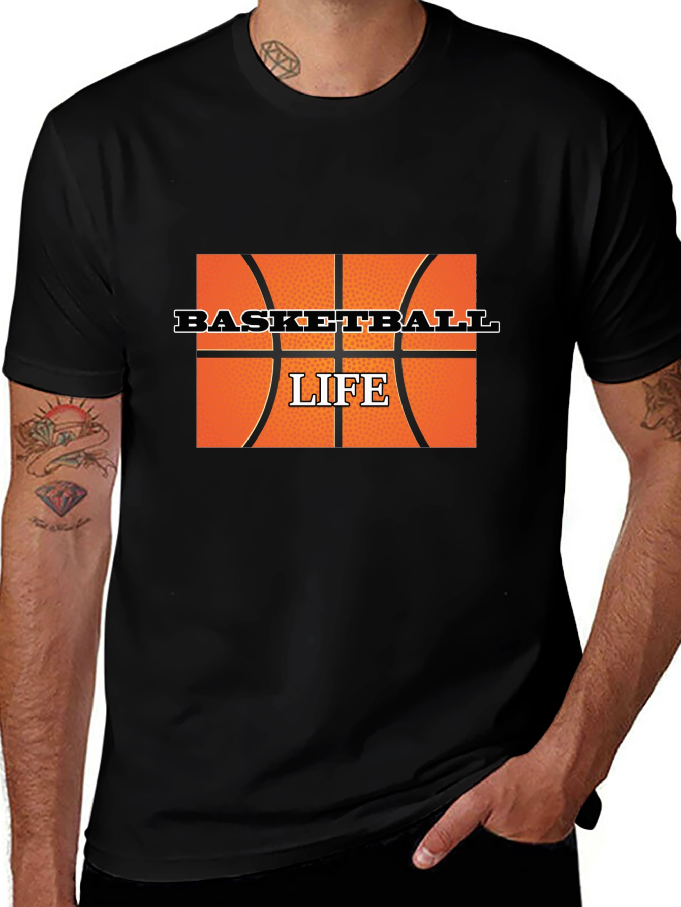 Basketball Life Graphic T-Shirt
