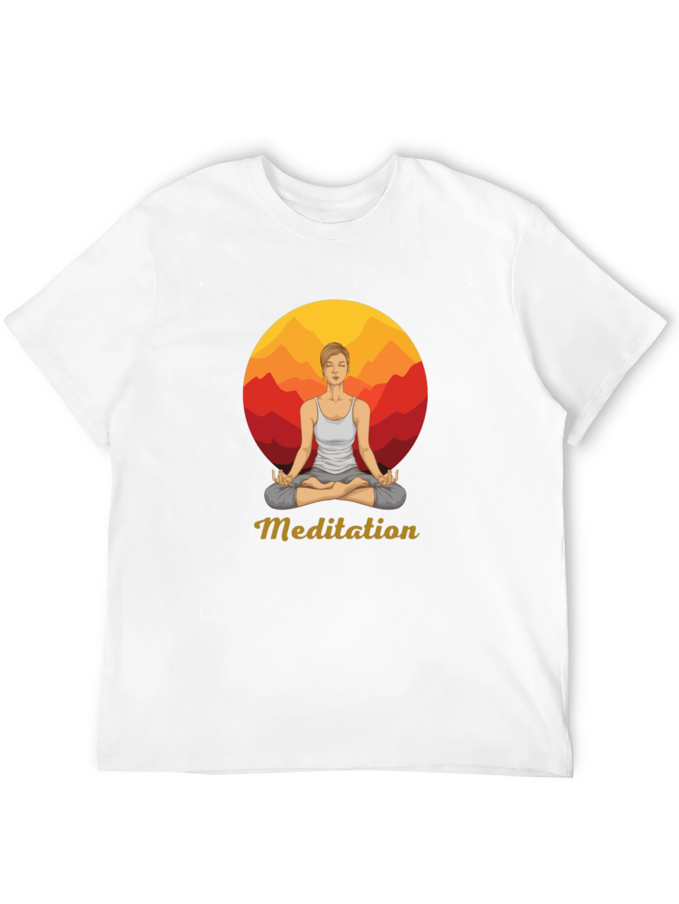 Meditation Graphic Tee - Zen Style