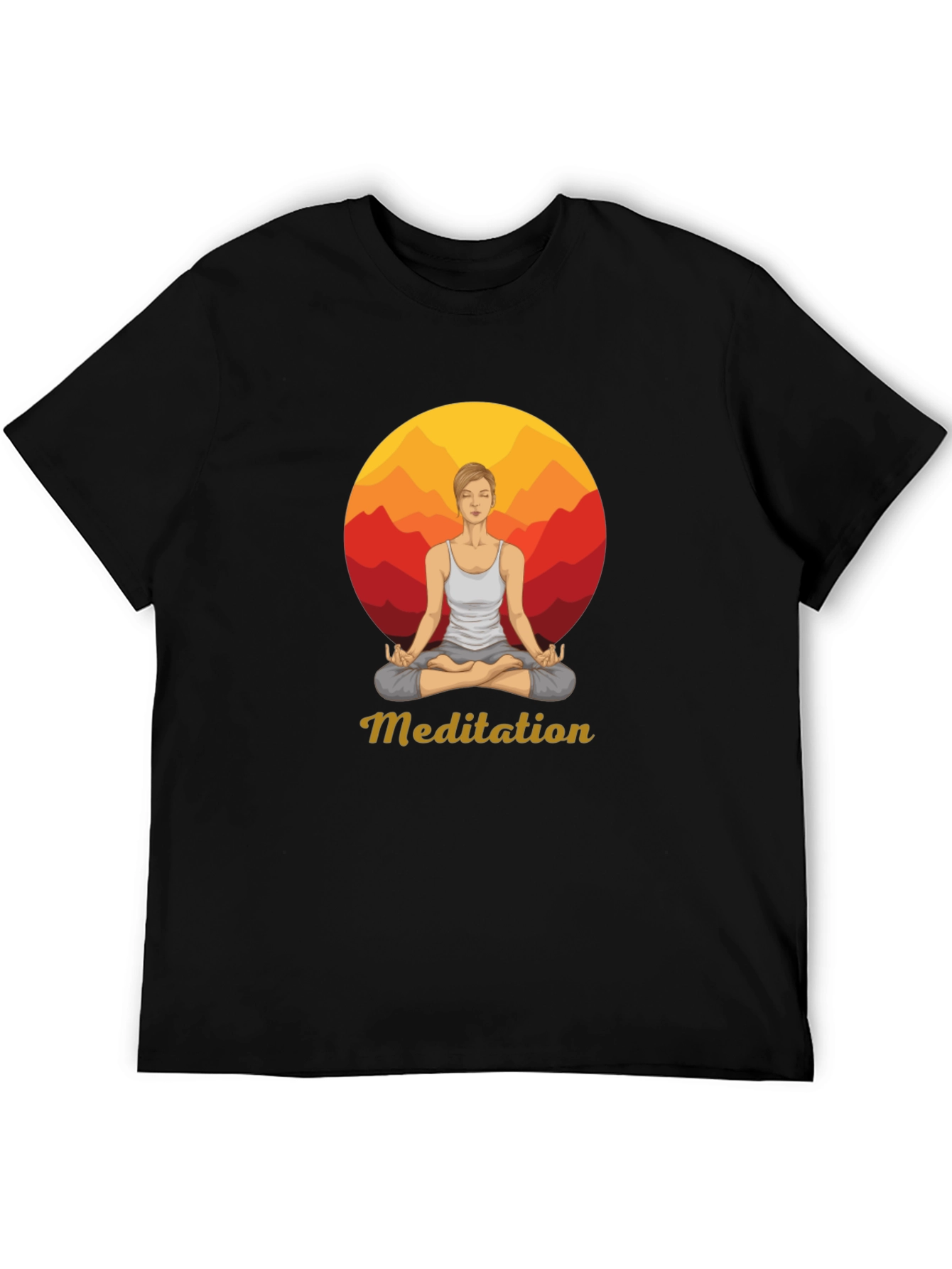 Meditation Graphic Tee - Zen Style